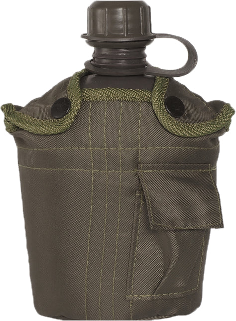 Mil-Tec US Feldflasche 1l mit ALU-Schale oliv