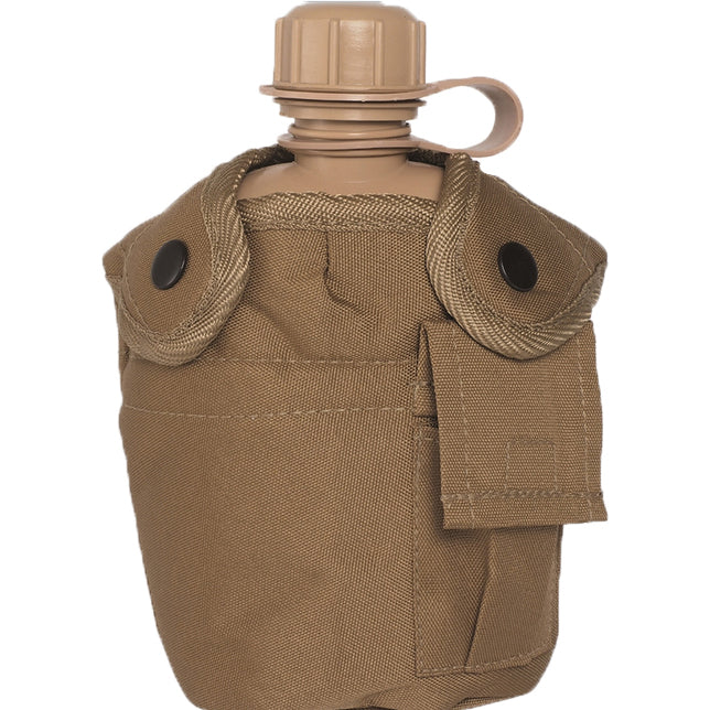 Mil-Tec US Coyote 1l Feldflasche mit ALU Schale