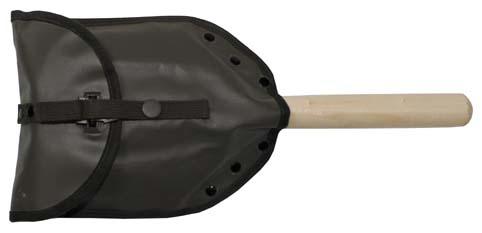 MFH Feldklappspaten mit Holzhandgriff, 61cm