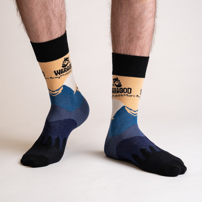 WARAGOD Stromper Outdoor socken, schwarz