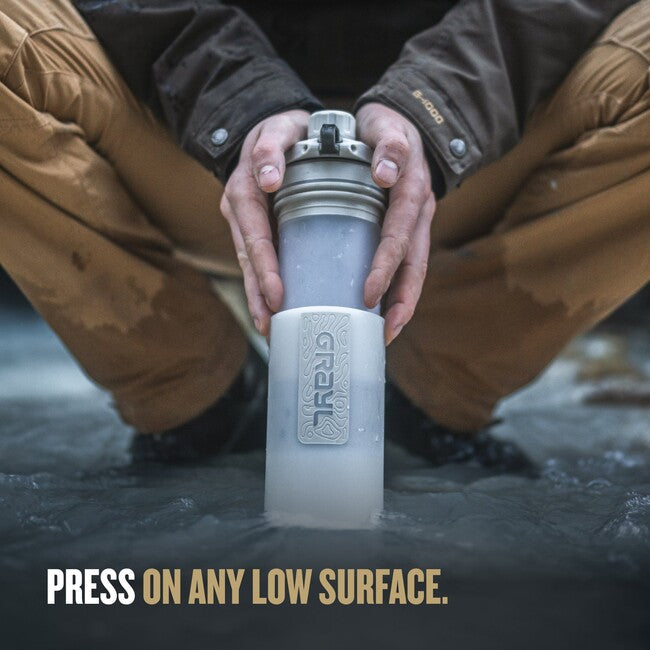 GRAYL GeoPress Filterflasche - Alpinweiß, weiß