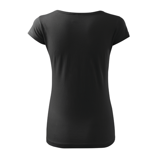 DRAGOWA damen Kurzshirt punisher, schwarz 150g/m2