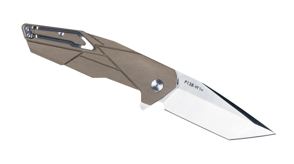 Ruike P138 klappmesser - sand