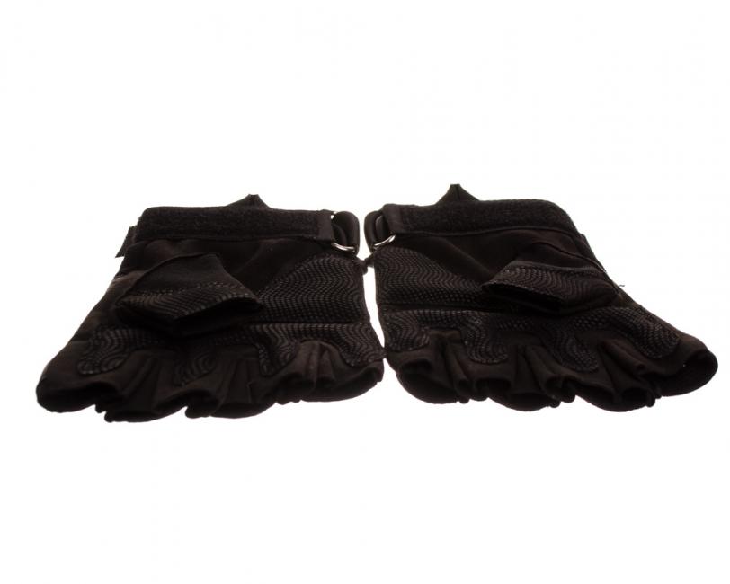 O&T Handschuhe ochranne kozene fingerlos, schwarz