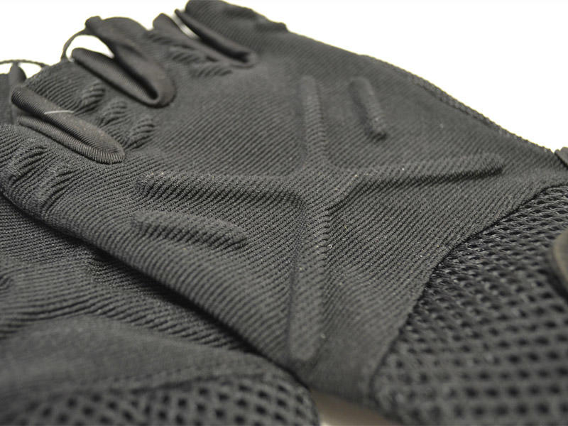 O&T Handschuhe ochranne Natur fingerlos, schwarz
