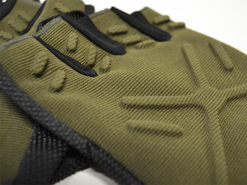 O&T Handschuhe Natur fingerlos, oliv