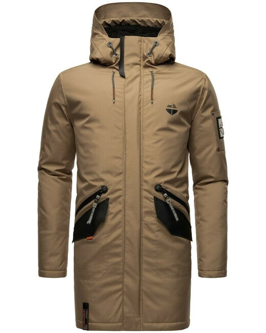 Stone Harbour RAGAAN herren Winterjacke mit Kapuze, braun