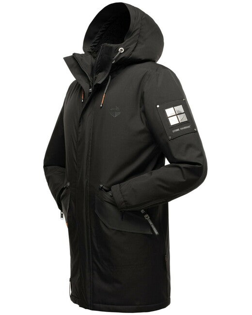 Stone Harbour RAGAAN herren Winterjacke mit Kapuze, schwarz