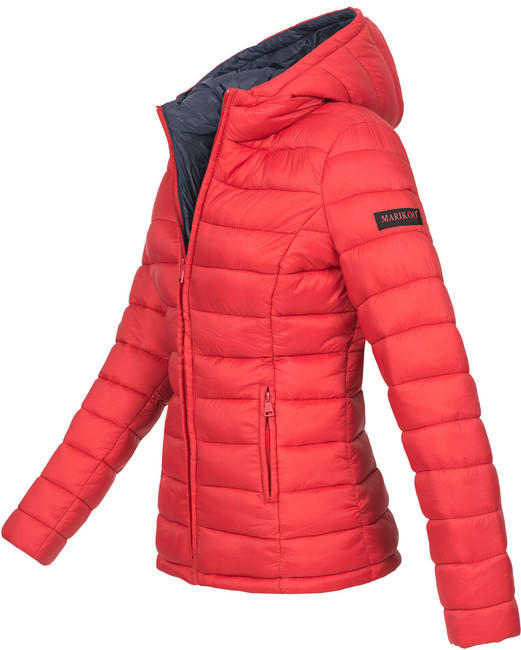 Marikoo Lucy damen-übergangsjacke mit kapuze, rot