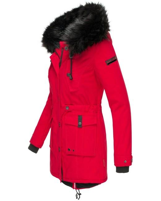 Navahoo Luluna damen Winterjacke mit Kapuze, rot