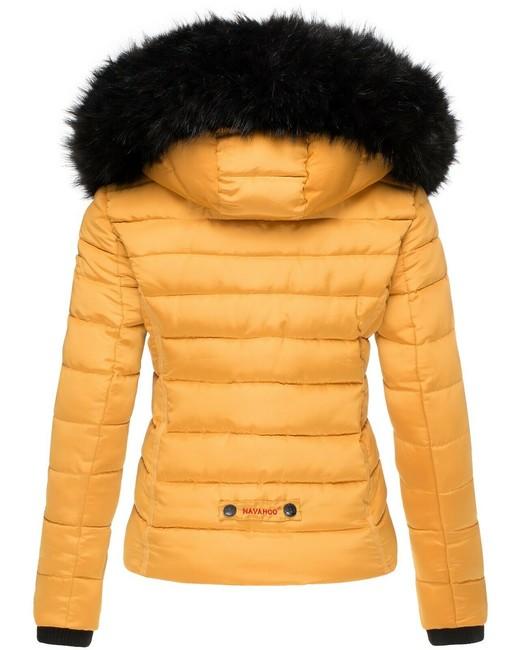 Navahoo Miamor damen Winterjacke mit Kapuze, gelb