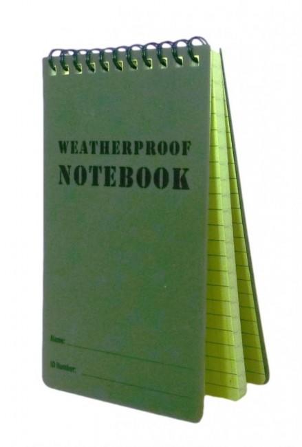 WARAGOD wasserdichtes Notizbuch 12 x 7,8 cm, grün