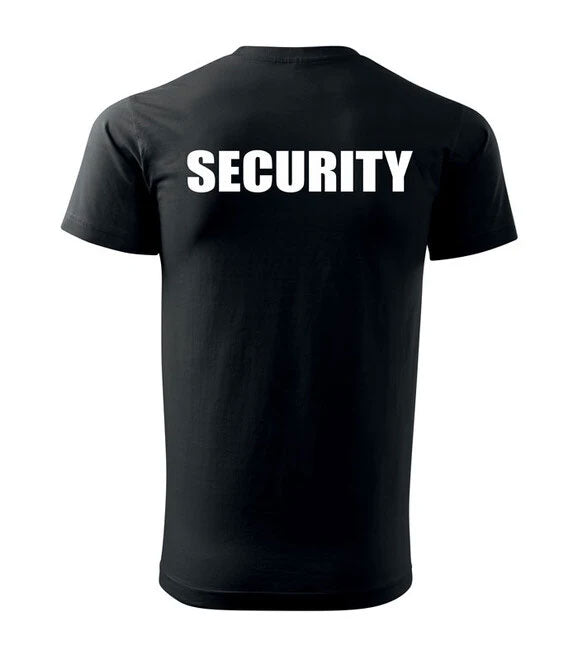 DRAGOWA T-shirt mit Aufschrift SBS - Security, schwarz