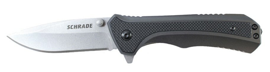 Schrade taschenmesser 8,1 cm schwarz Aluminium G10