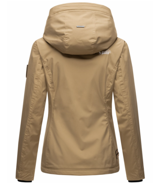 Marikoo ERDBEERE damen-übergangsjacke mit kapuze, taupe