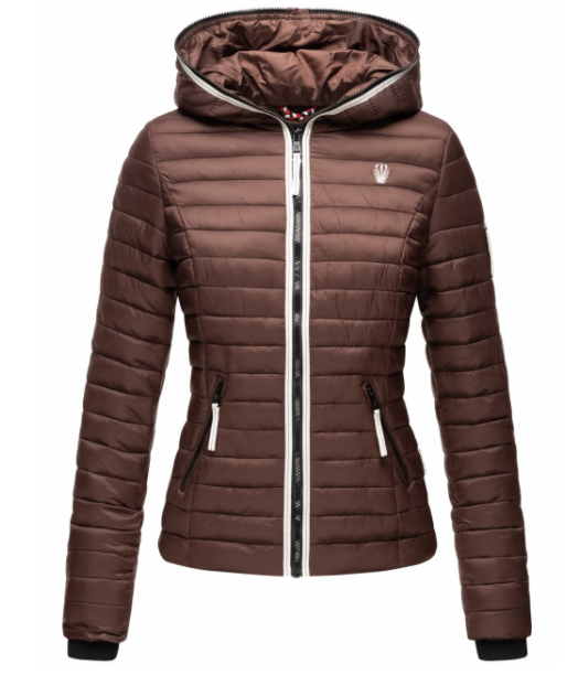 Navahoo Kimuk Princess damen Übergangsjacke mit Kapuze, chocolate