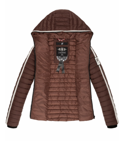 Navahoo Kimuk Princess damen Übergangsjacke mit Kapuze, chocolate