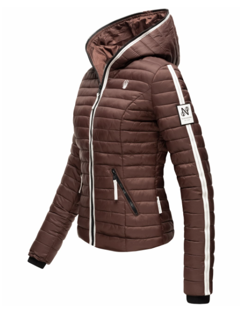 Navahoo Kimuk Princess damen Übergangsjacke mit Kapuze, chocolate
