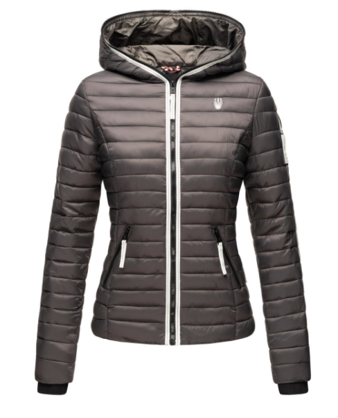 Navahoo Kimuk Princess damen Übergangsjacke mit Kapuze, anthrazit