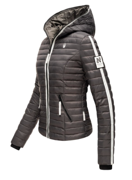 Navahoo Kimuk Princess damen Übergangsjacke mit Kapuze, anthrazit