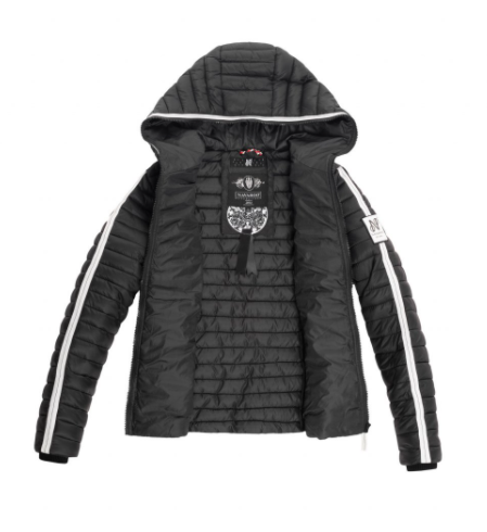 Navahoo Kimuk Princess damen Übergangsjacke mit Kapuze, anthrazit