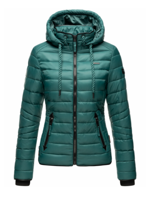 Navahoo Lulana damen Übergangsjacke mit Kapuze, Ocean Green