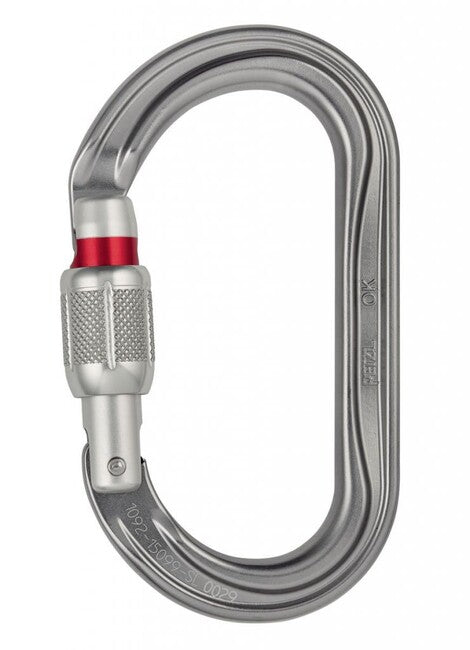 Petzl OK SCREW LOCK ovaler Karabiner mit Schraubverriegelung