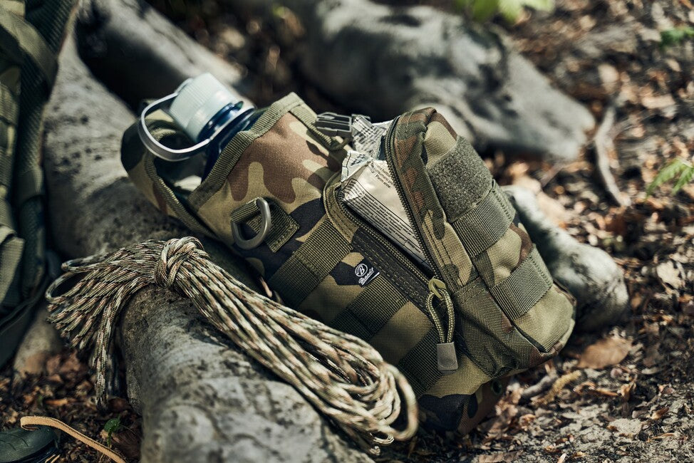 Brandit MOLLE Flaschenhalter mit tasche II, woodland