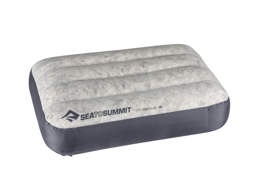 SEA to Summit Aeros Daunen-Reisekissen groß grau