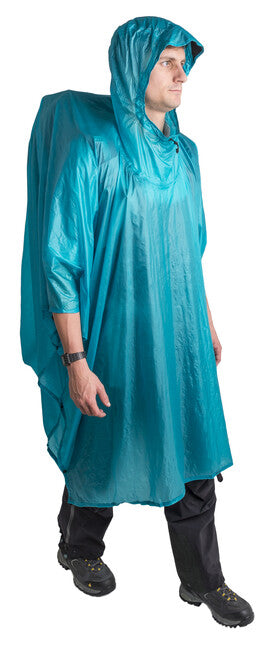 SEA to Summit Ultra-Sil Nano Poncho, blau