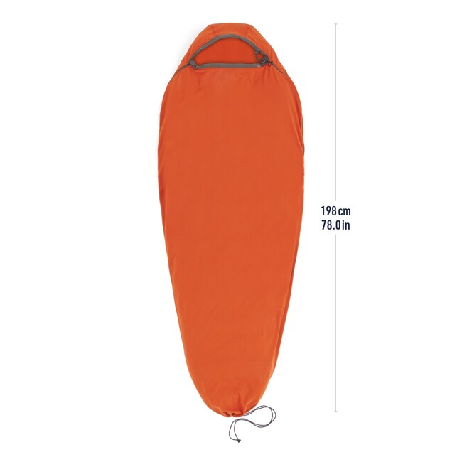 SEA to Summit Reactor Fleece Schlafsack-Einlage, Comfort, orange