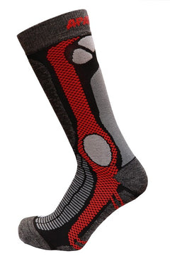 SherpaX Marmolada dicke Socken, rot