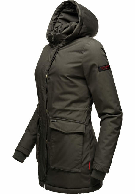 Navahoo Schneeengel Princess damen Winterjacke mit Kapuze, anthrazit