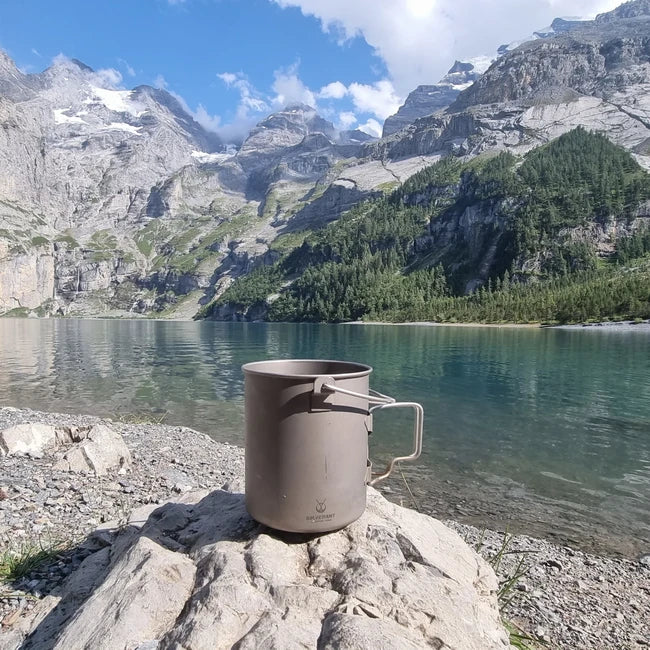 Silverant Titanium 750 ml Becher mit Deckel
