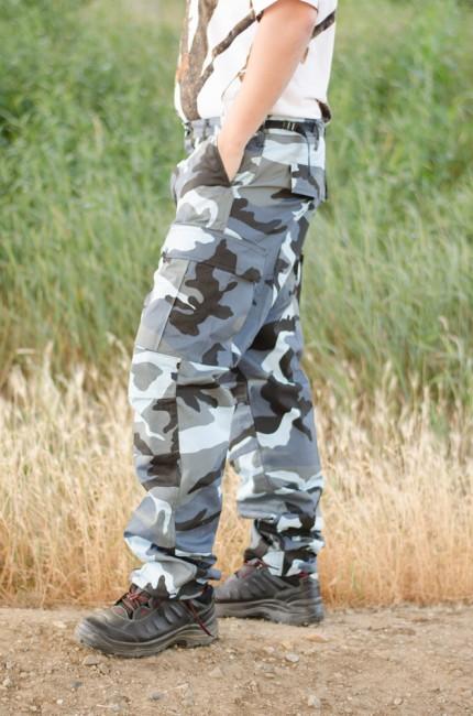 O&T Herrenhose BDU, vzor skyblue