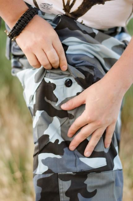 O&T Herrenhose BDU, vzor skyblue