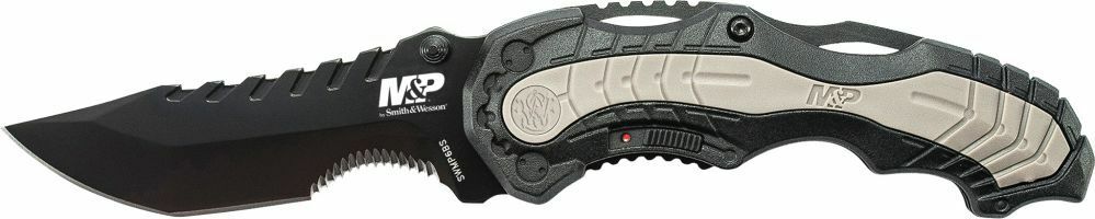 Smith and Wesson M&P M.A.G.I.C. taschenmesser mit Assist 8,6 cm schwarz grau Aluminium Gummi