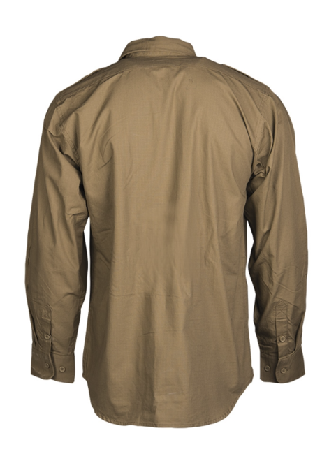 Mil-Tec Ripstop Langarm-Hemd, coyote