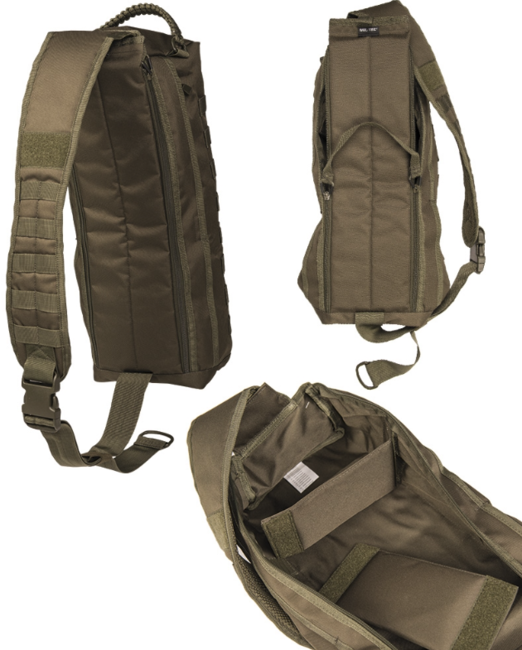Mil-Tec Tanker Eingurtrucksack, schwarz, 15 l