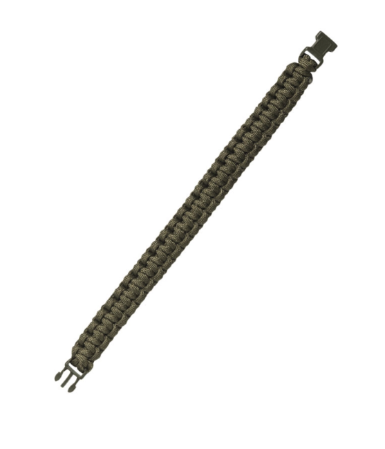 Mil-Tec Survival Paracord-Armband 15mm, olivgrün