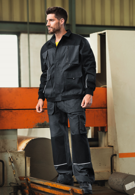 Rimeck Woody herrenarbeitsjacke, grau
