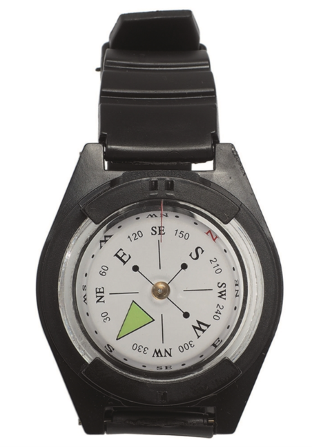 Mil-Tec Uhrenarmbandkompass schwarz