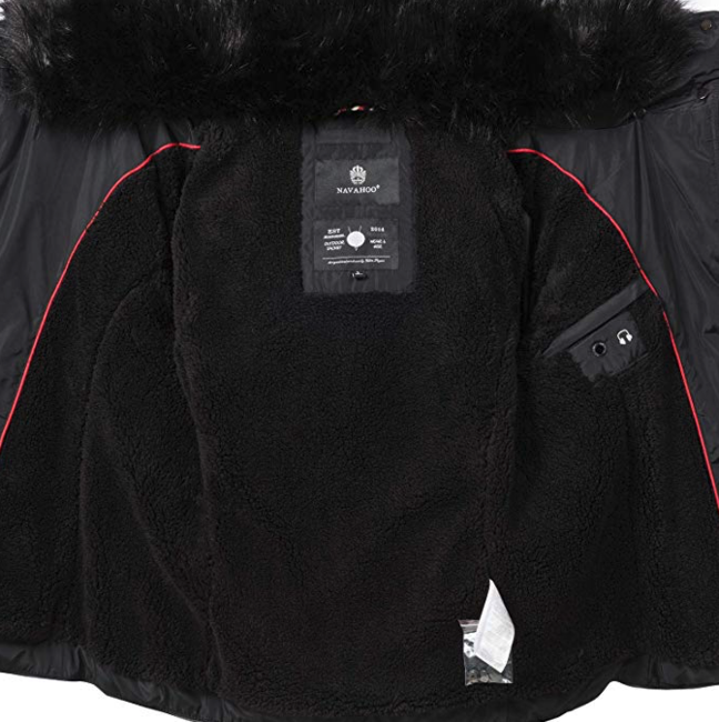 Navahoo Yuki2 damen Winterjacke, schwarz