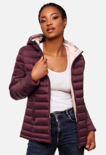 Marikoo Lucy damen-Übergangsjacke mit Kapuze, wine
