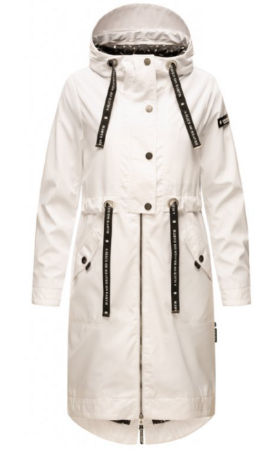 Navahoo JOSINAA damen Übergangsjacke mit Kapuze, weiß
