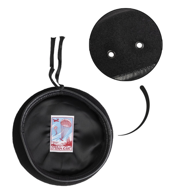 Mil-Tec Plein Ciel Commando German black baret