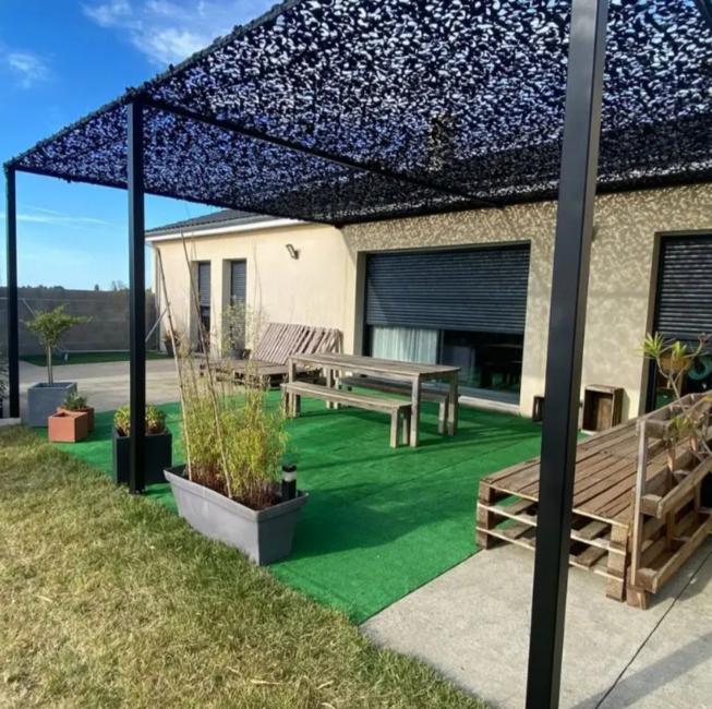 WARAGOD Kameleon Tarnnetz 2x3m schwarz