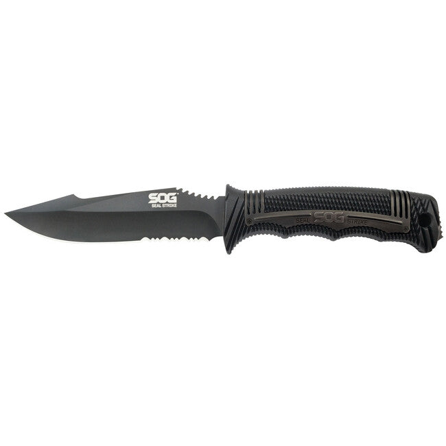SOG SEAL STRIKE Feststehendes Messer - schwarz TINI, DELUXE SHEATH