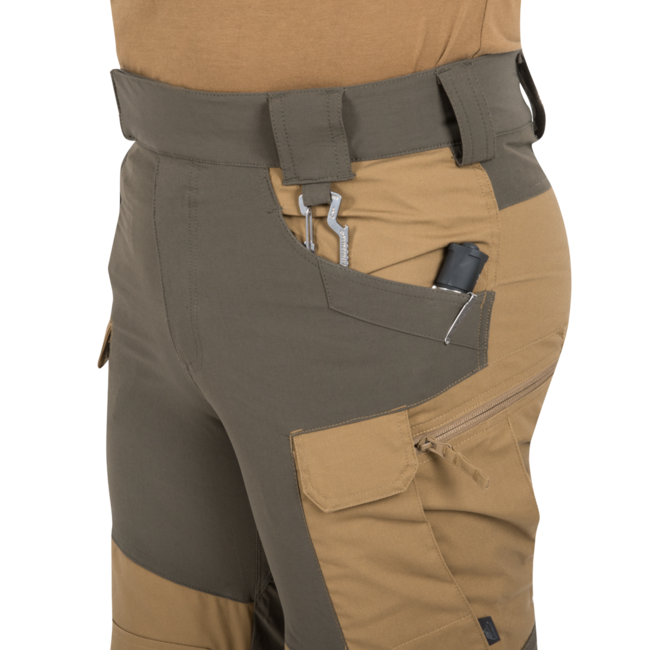 Helikon-Tex Hybrid Outback-Hosen - DuraCanvas, taiga green/schwarz
