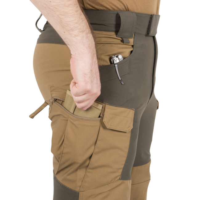 Helikon-Tex Hybrid Outback-Hosen - DuraCanvas, taiga green/schwarz